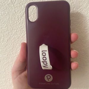 iPhone X Plum Loopy Case